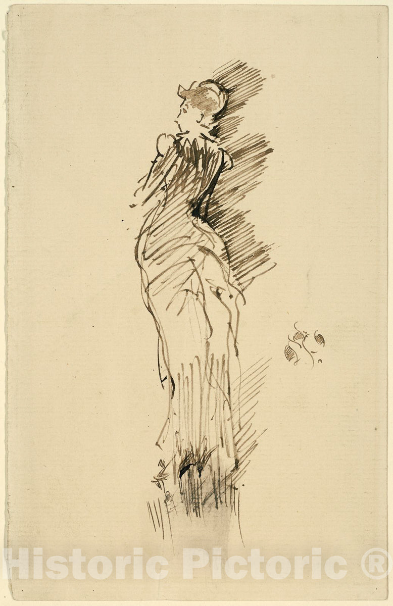 Art Print : Portrait of Miss Maud Franklin, James McNeill Whistler, c 1869, Vintage Wall Decor :