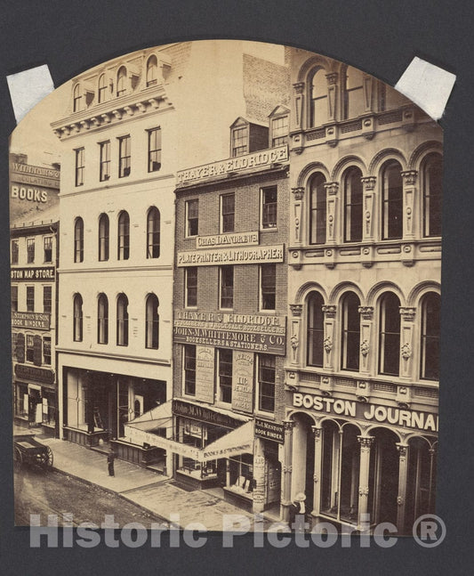 Photo Print : James Wallace Black - Washington Street, Boston : Vintage Wall Art