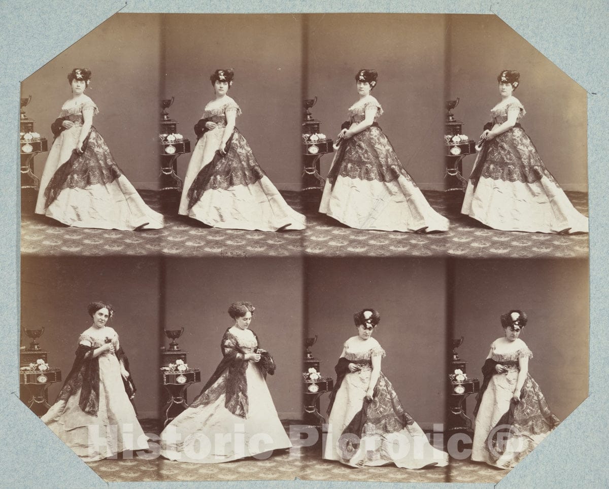 Art Print : André-Adolphe-Eugène Disdéri - Demi-Monde I 56 : Vintage Wall Art