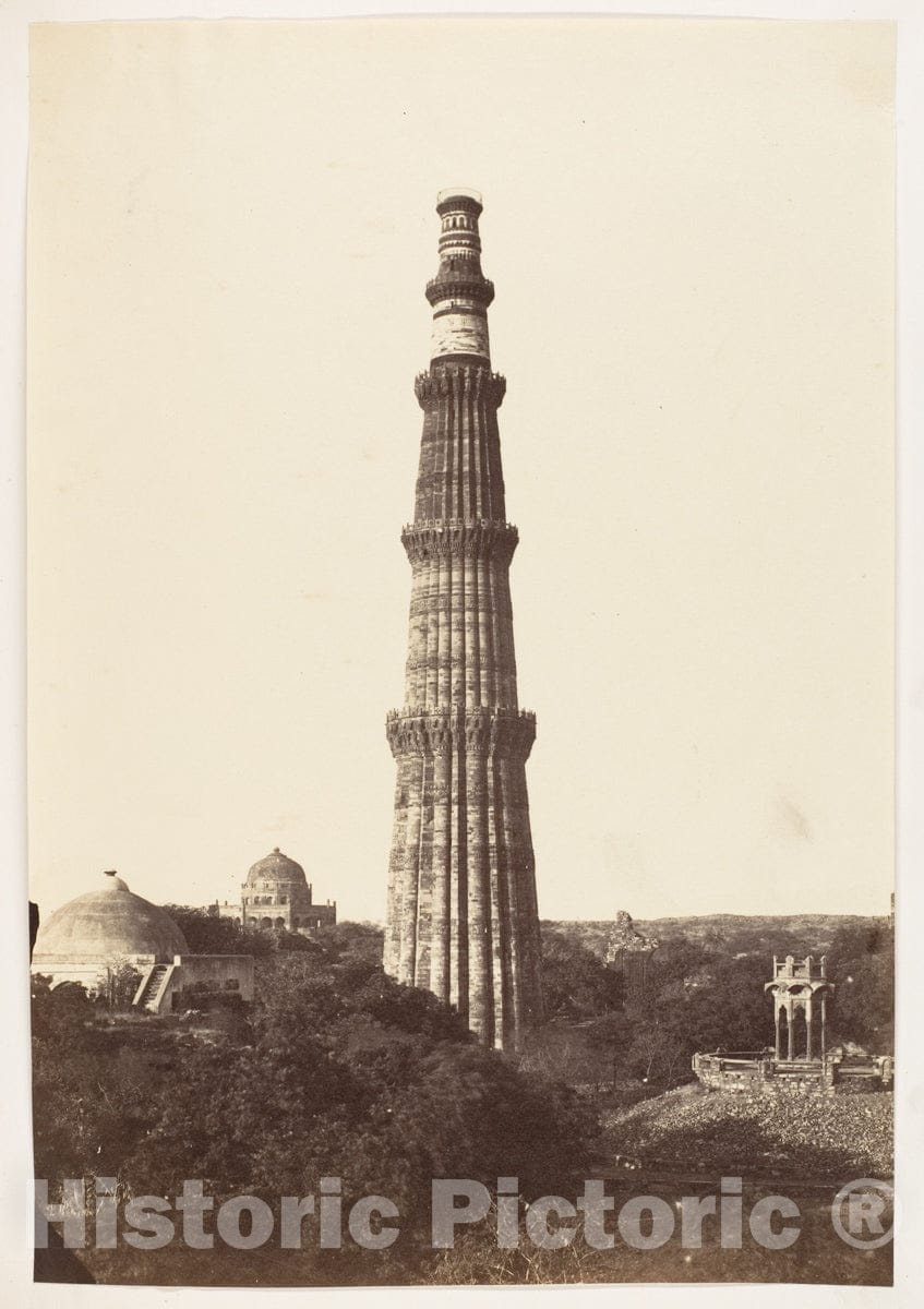 Photo Print : The Qutub Minar, Delhi : Vintage Wall Art