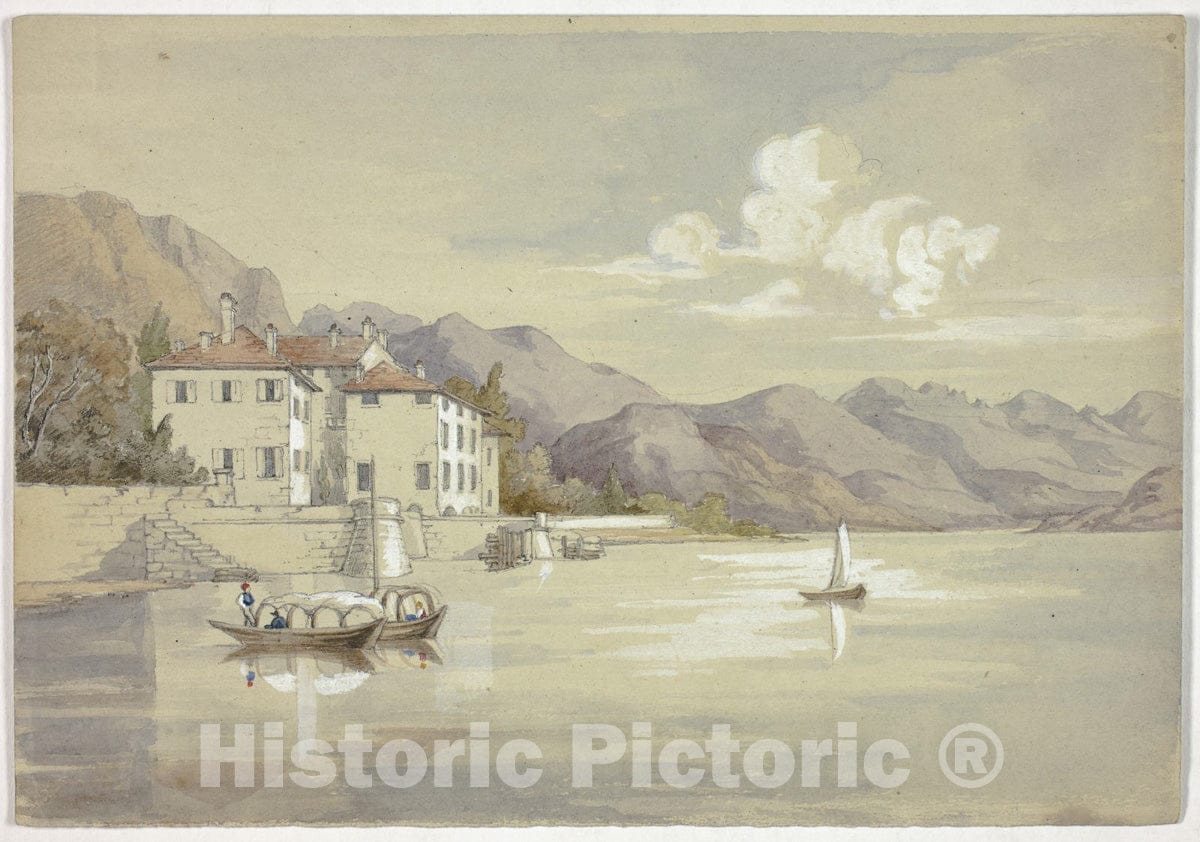 Art Print : Majolica, Lake Como, Elizabeth Murray, c.1912, Vintage Wall Decor :