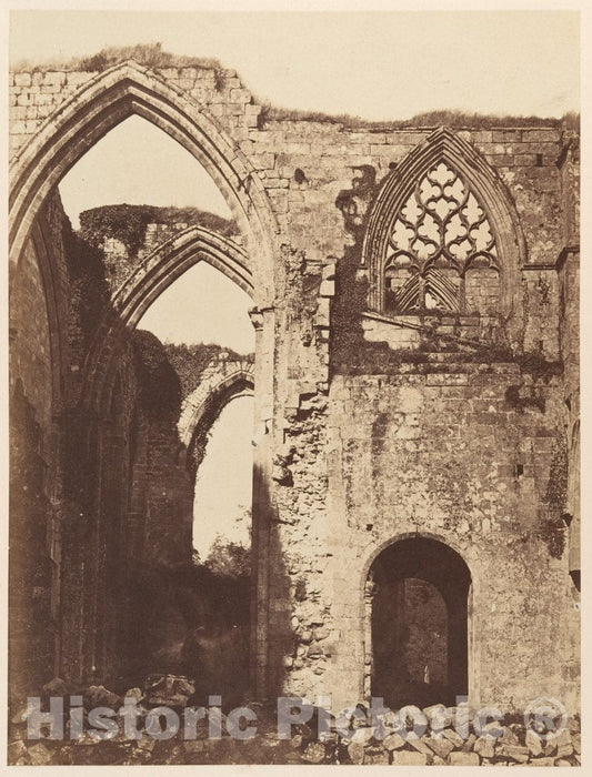Photo Print : Joseph Cundall - Bolton Priory. from The South : Vintage Wall Art