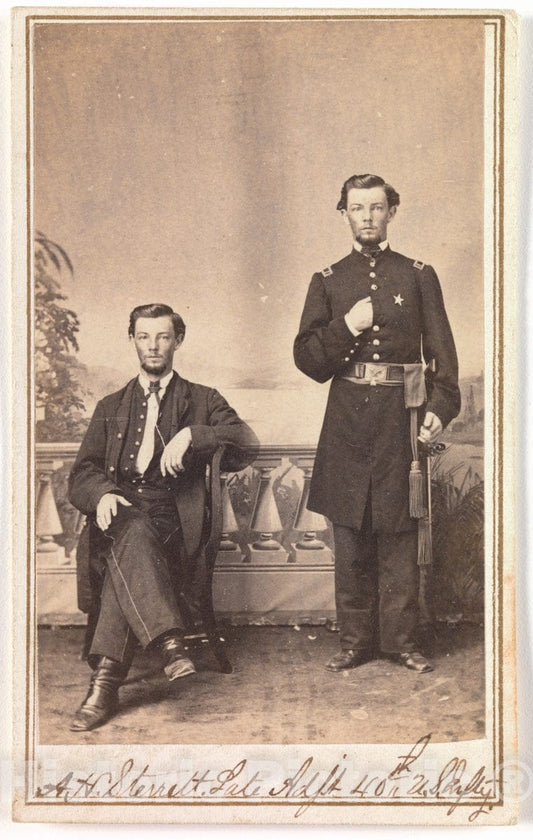 Photo Print : Hall & Company's Photograph Gallery - Alonzo H. Sterrett, Late Adjutant, Fortieth U.S. Infantry : Vintage Wall Art