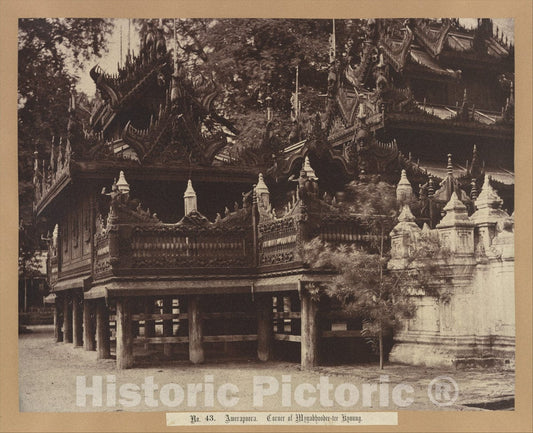 Photo Print : Linnaeus Tripe - Amerapoora: Corner of Mygabhoodee-tee Kyoung : Vintage Wall Art