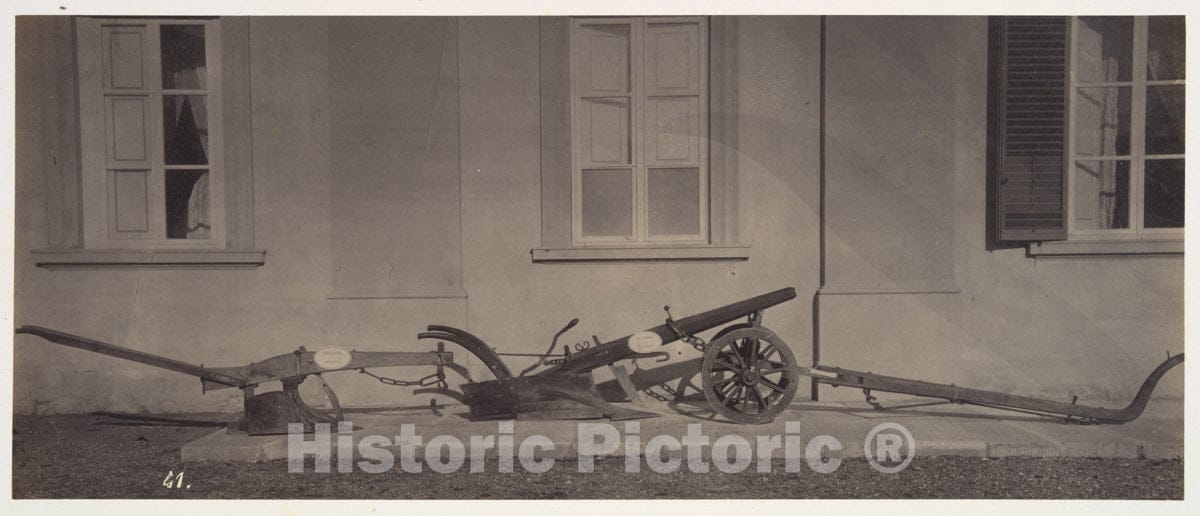 Photo Print : Pietro Semplicini - Fissore’s Plow from Tortona, Plow from Parma : Vintage Wall Art