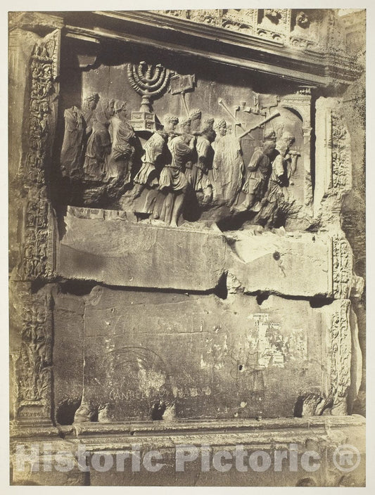 Art Photo : The Arch of Titus, 1855, Robert MacPherson, c.1877, Vintage Wall Decor :