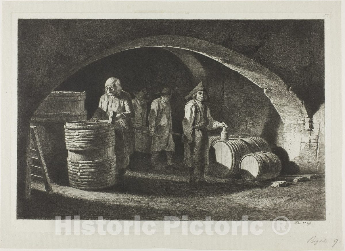 Art Print : The Great Barrel-Makers, Jean Jacques de Boissieu, c 1924, Vintage Wall Decor :