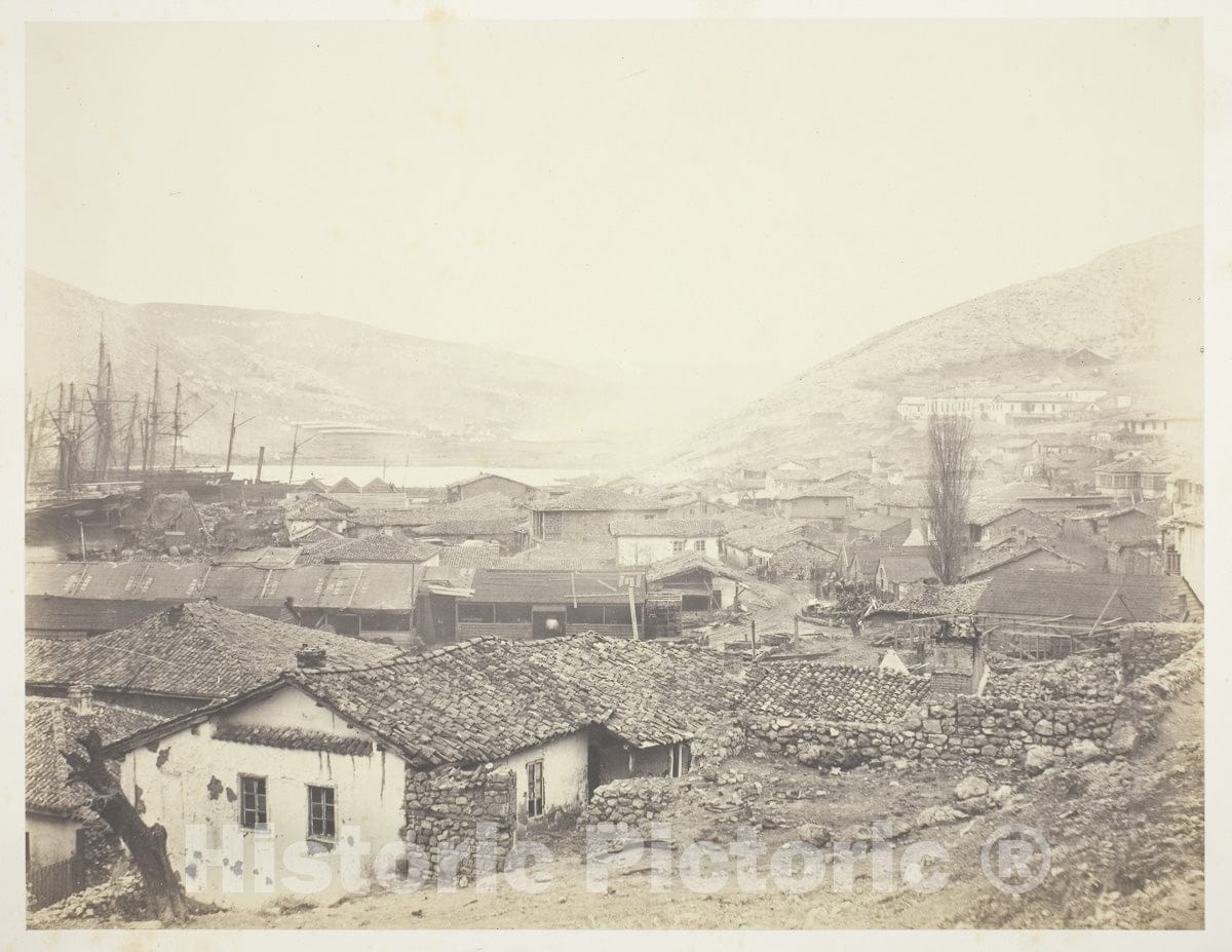Art Photo : General View of Balaklava, Roger Fenton, c 1855, Vintage Wall Decor :