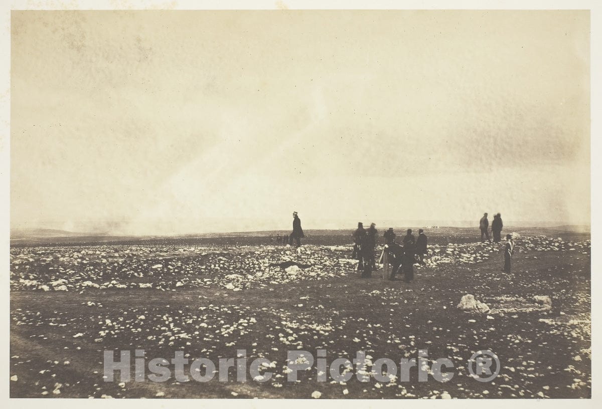 Art Photo : Officers on the Look out at Cathcarts Hill, Roger Fenton, c 1855, Vintage Wall Decor :