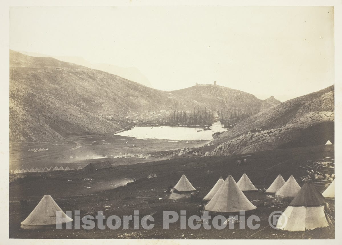 Art Photo : Balaklava from Guards Hill, Roger Fenton, c 1855, Vintage Wall Decor :