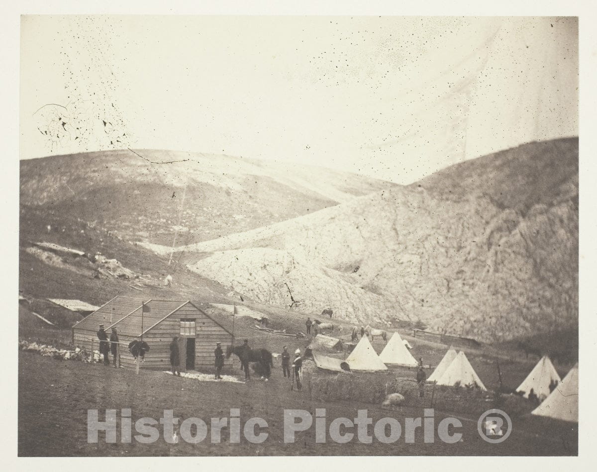 Art Photo : Camp of the 4th Dragoon Guards, near Karyni, Roger Fenton, c 1849, Vintage Wall Decor :