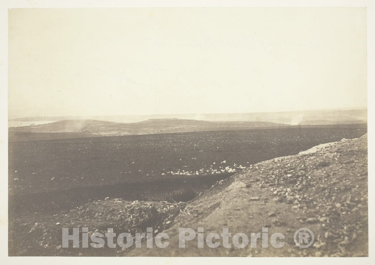 Art Photo : The Mamelon and Malakoff, from the Mortar Battery, Roger Fenton, c 1855, Vintage Wall Decor :