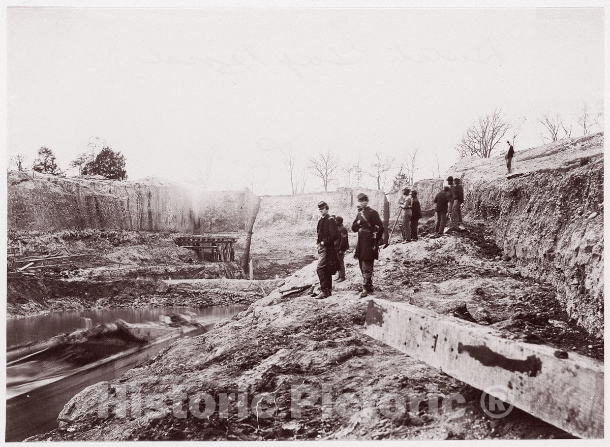 Photo Print : Egbert Guy Fowx - Dutch Gap Canal 2 : Vintage Wall Art