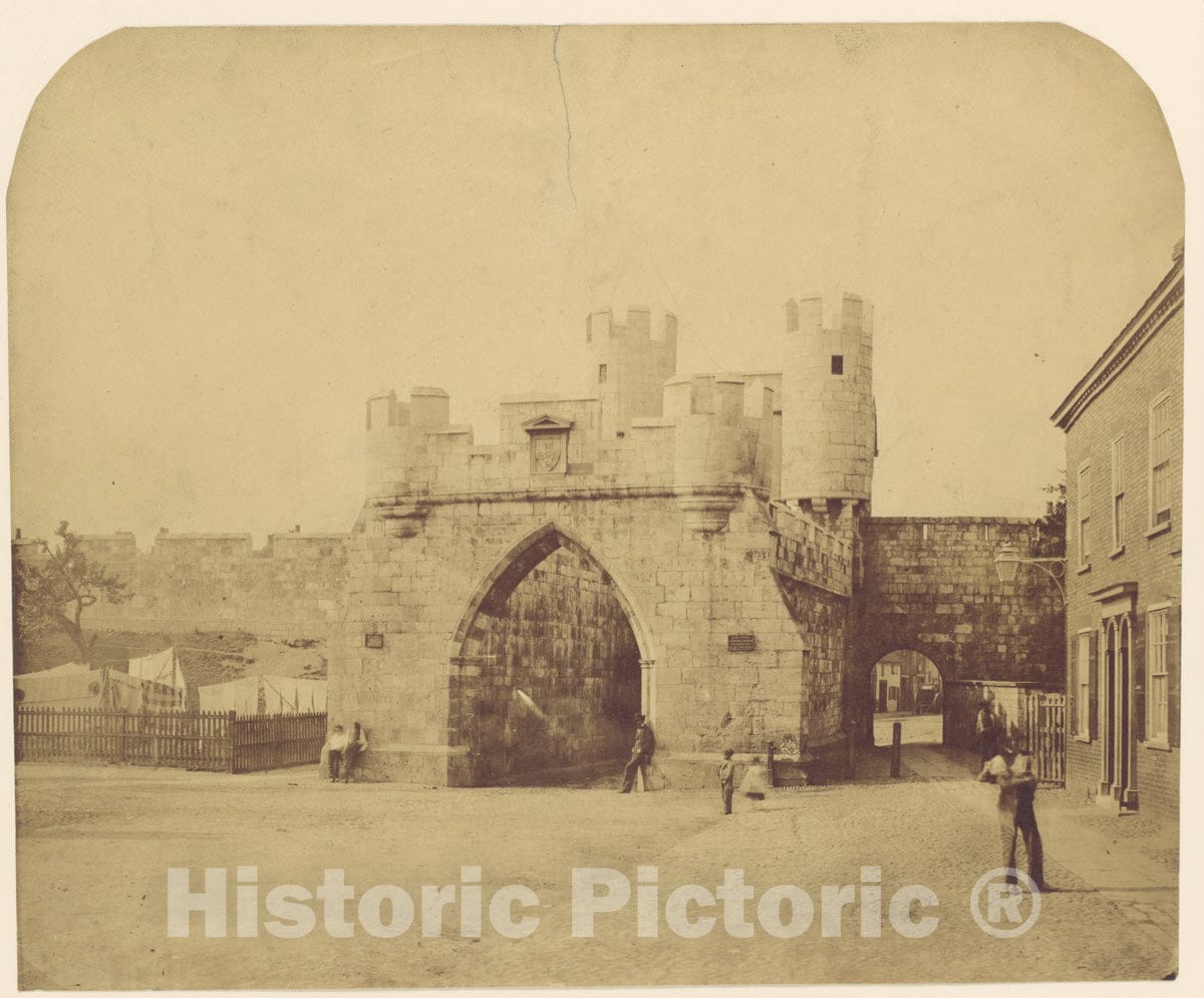 Photo Print : St. Mary's Gate, York : Vintage Wall Art