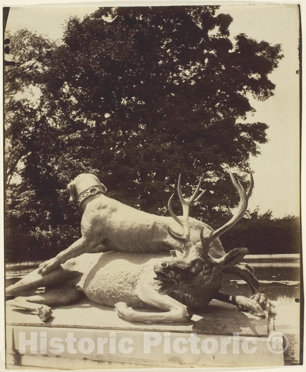 Art Photo : Versailles, Fountaine du Point du Jour, Jean-EugÃ¨ne-Auguste Atget, c 1903, Vintage Wall Decor :