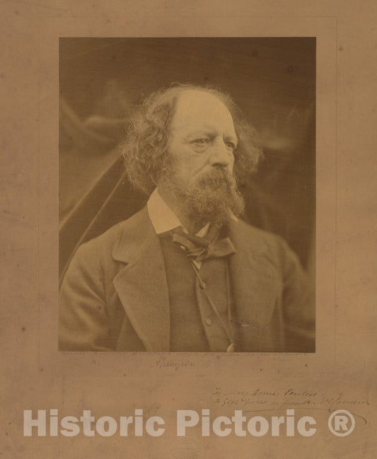 Photo Print : Julia Margaret Cameron - Alfred, Lord Tennyson 1 : Vintage Wall Art