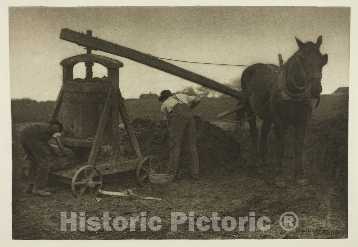 Art Photo : The Clay Mill (Norfolk), Peter Henry Emerson, c 1852, Vintage Wall Decor :