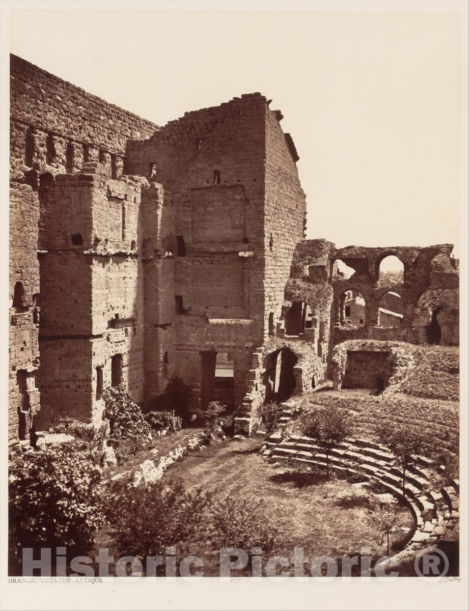 Photo Print : Édouard Baldus - Orange, Théâtre Antique 2 : Vintage Wall Art
