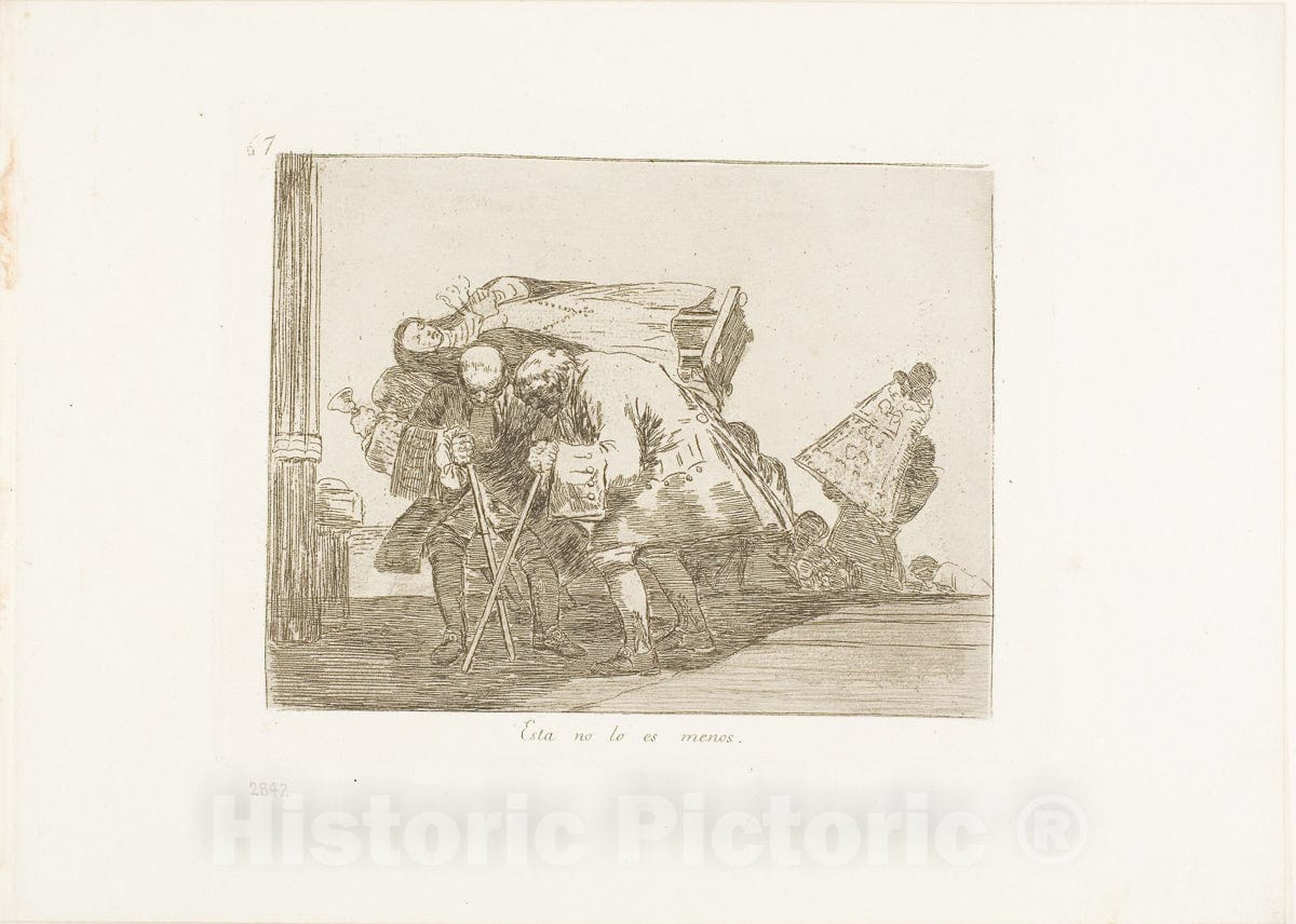 Art Print : This is Not Less so, plate sixty-seven from The Disasters of War, Francisco Goya, c 19sixty-seven, Vintage Wall Decor :