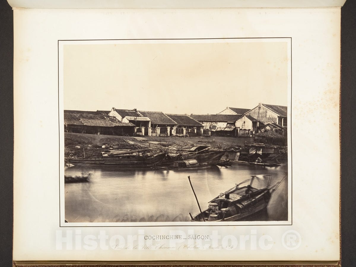 Photo Print : Emile Gsell - Vue de la Ville Chinoise (Cholen) Feuille No. 4 : Vintage Wall Art