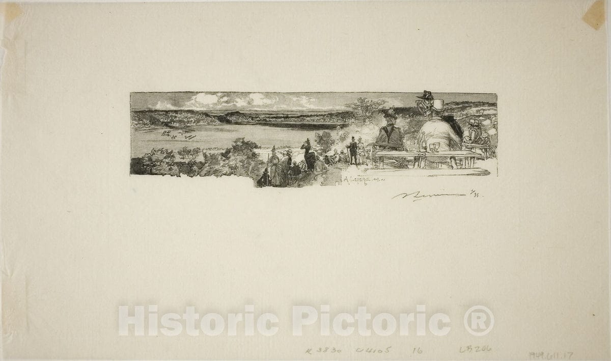 Art Print : Sole Valley, Louis Auguste LepÃ¨re, c 1889, Vintage Wall Decor :