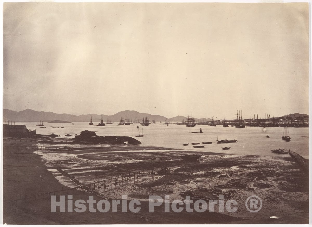 Photo Print : John Thomson - Amoy Harbour v.2 : Vintage Wall Art