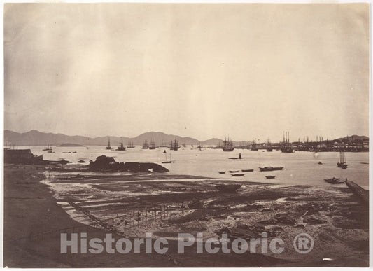 Photo Print : John Thomson - Amoy Harbour v.2 : Vintage Wall Art