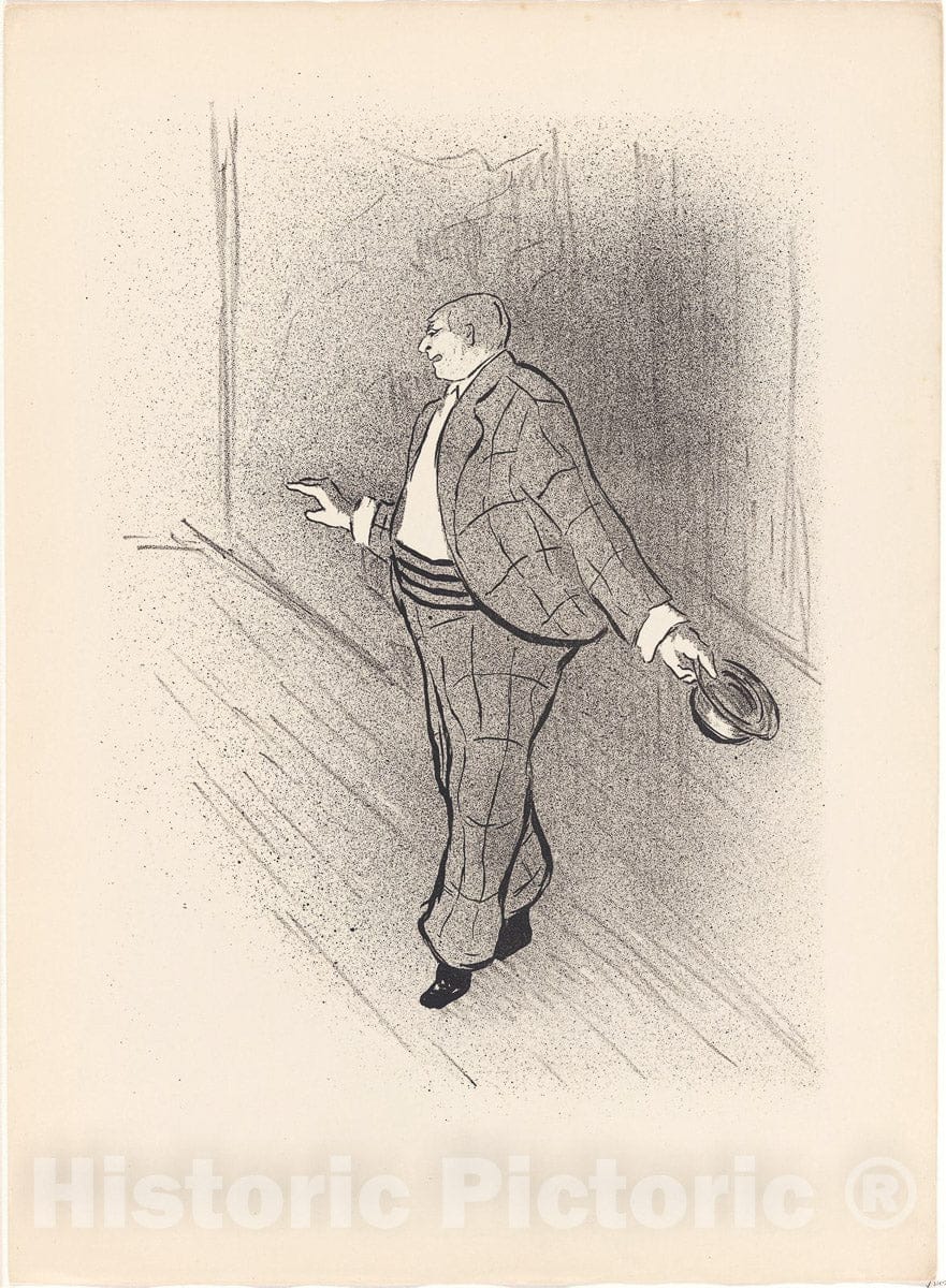 Art Print : Libert, from Le Cafe-Concert, Henri-Gabriel Ibels, c 1945, Vintage Wall Decor :