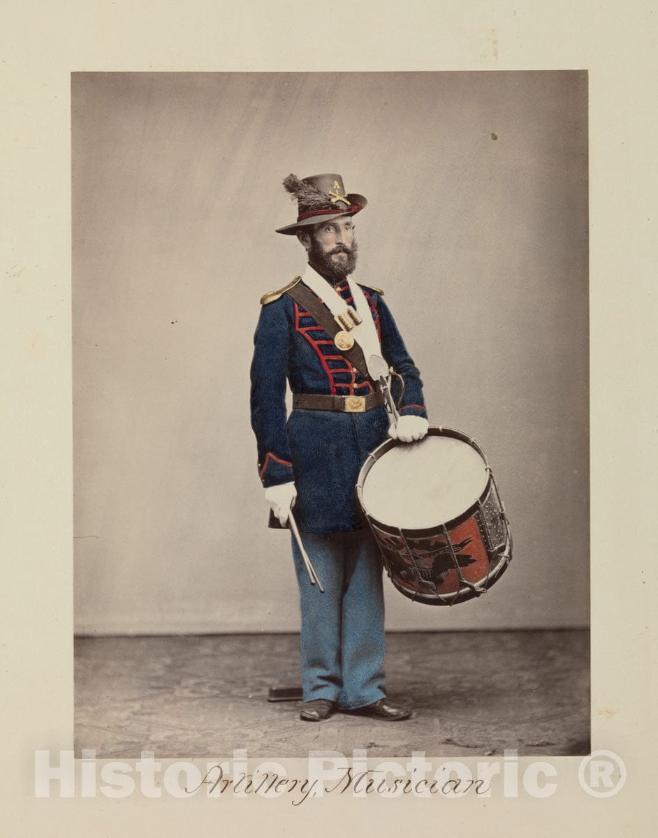 Photo Print : Oliver H. Willard - Artillery, Musician : Vintage Wall Art