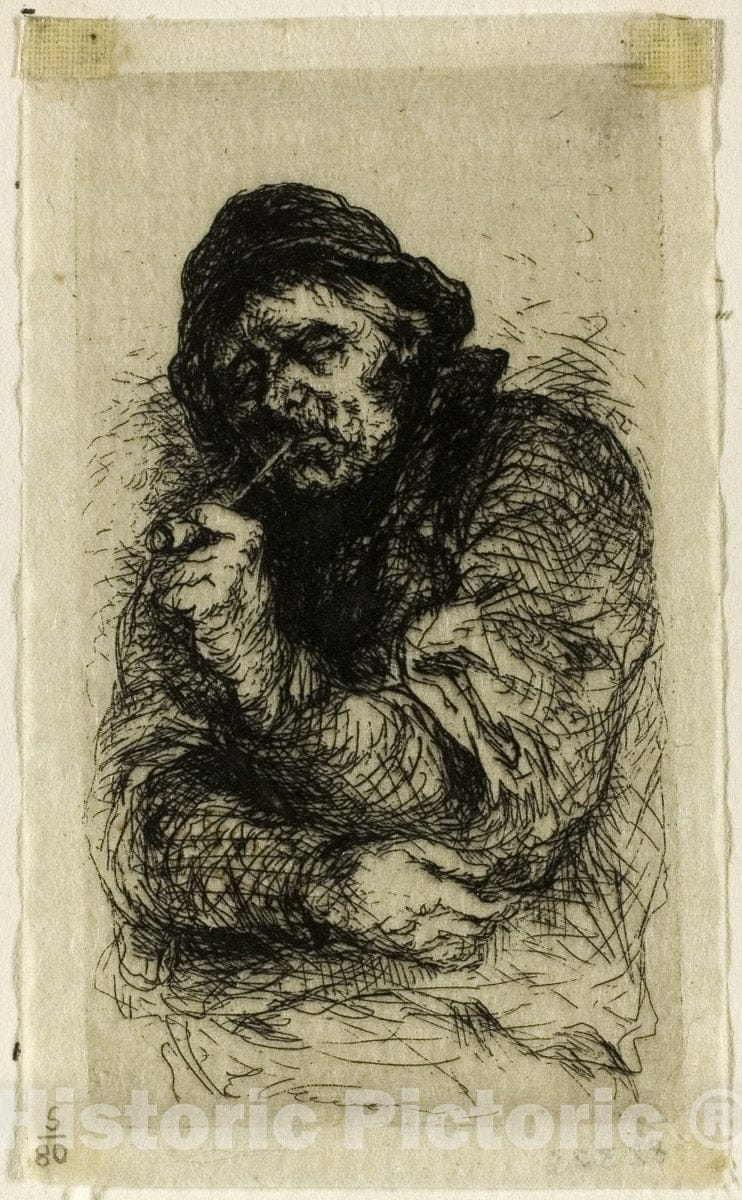 Art Print : The Old Sailor, Jozef IsraÃ«ls, c.1939, Vintage Wall Decor :