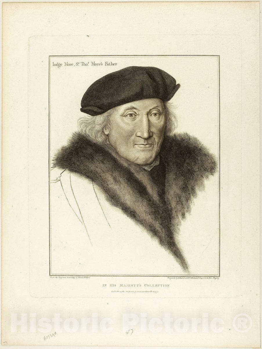 Art Print : Judge More, Francesco Bartolozzi, c 1793, Vintage Wall Decor :