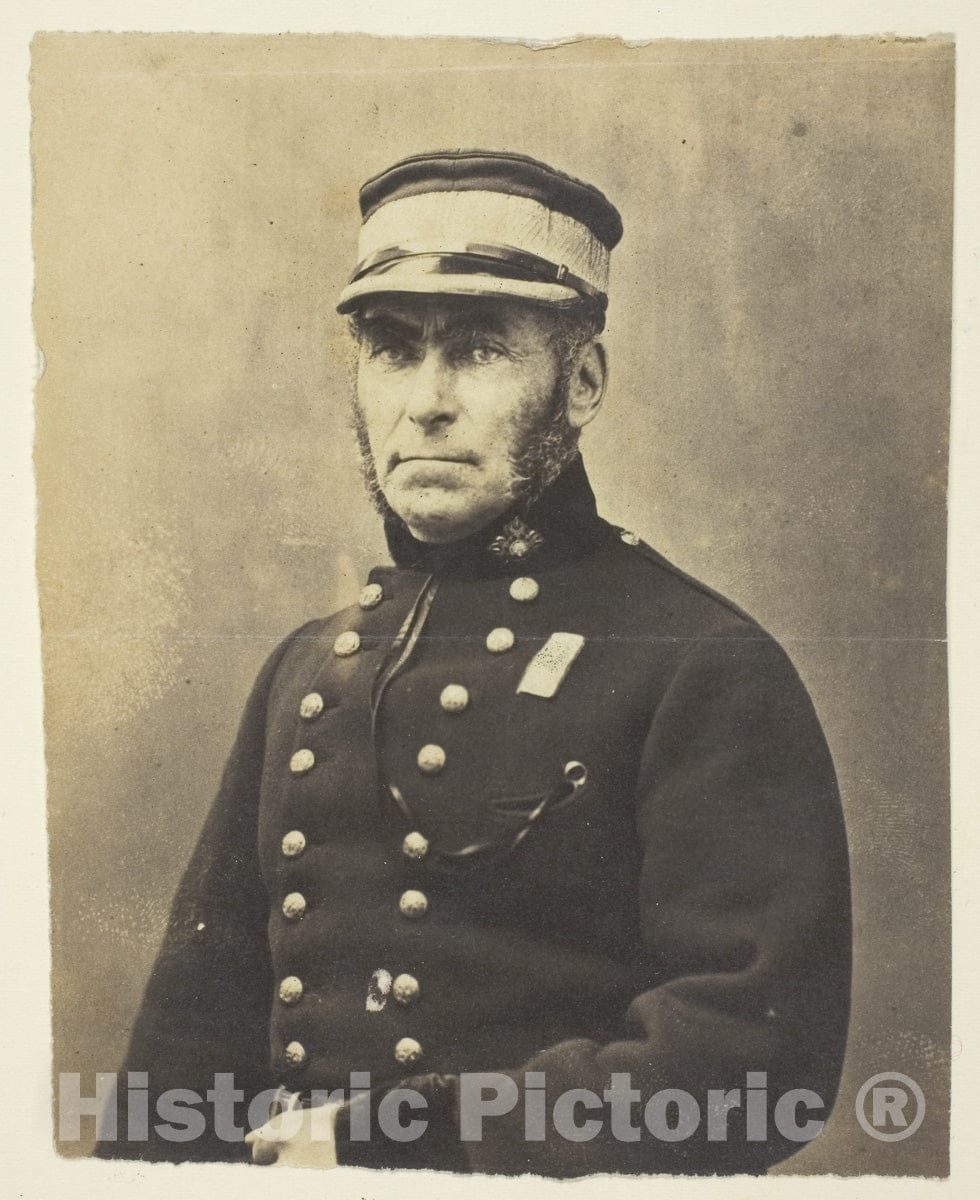 Art Photo : Admiral Lord Lyons, Taken in the Crimea, Roger Fenton, c 1968, Vintage Wall Decor :