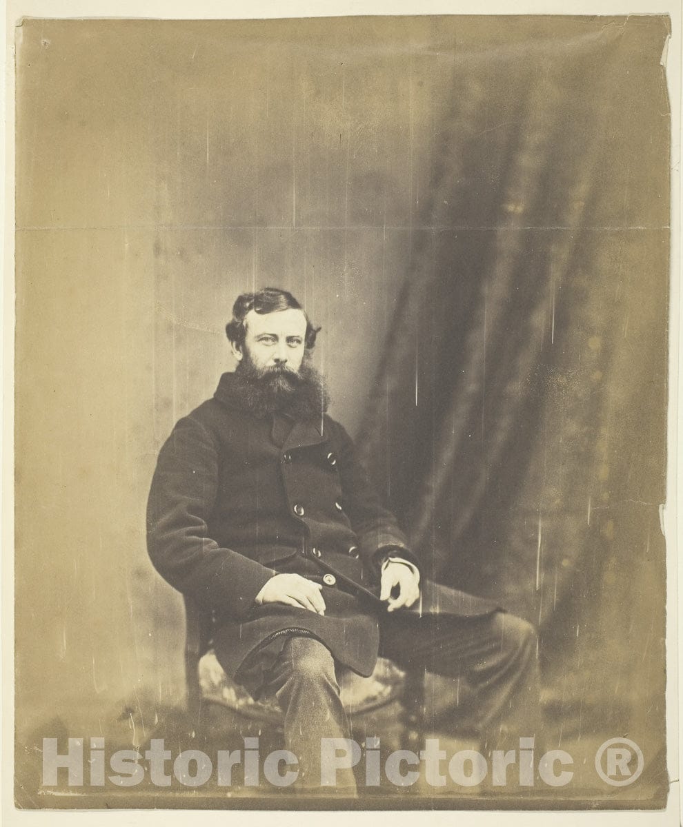 Art Photo : Colonel Simmons, attache to Omar Pacha, The Crimea, Roger Fenton, c 1968, Vintage Wall Decor :