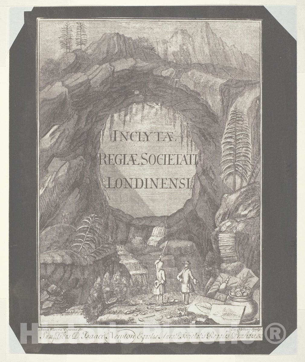Art Photo : Copy of the Title Page for "Inclytae Regiae Societati Londinensi", William Henry Fox Talbot, c 1801, Vintage Wall Decor :