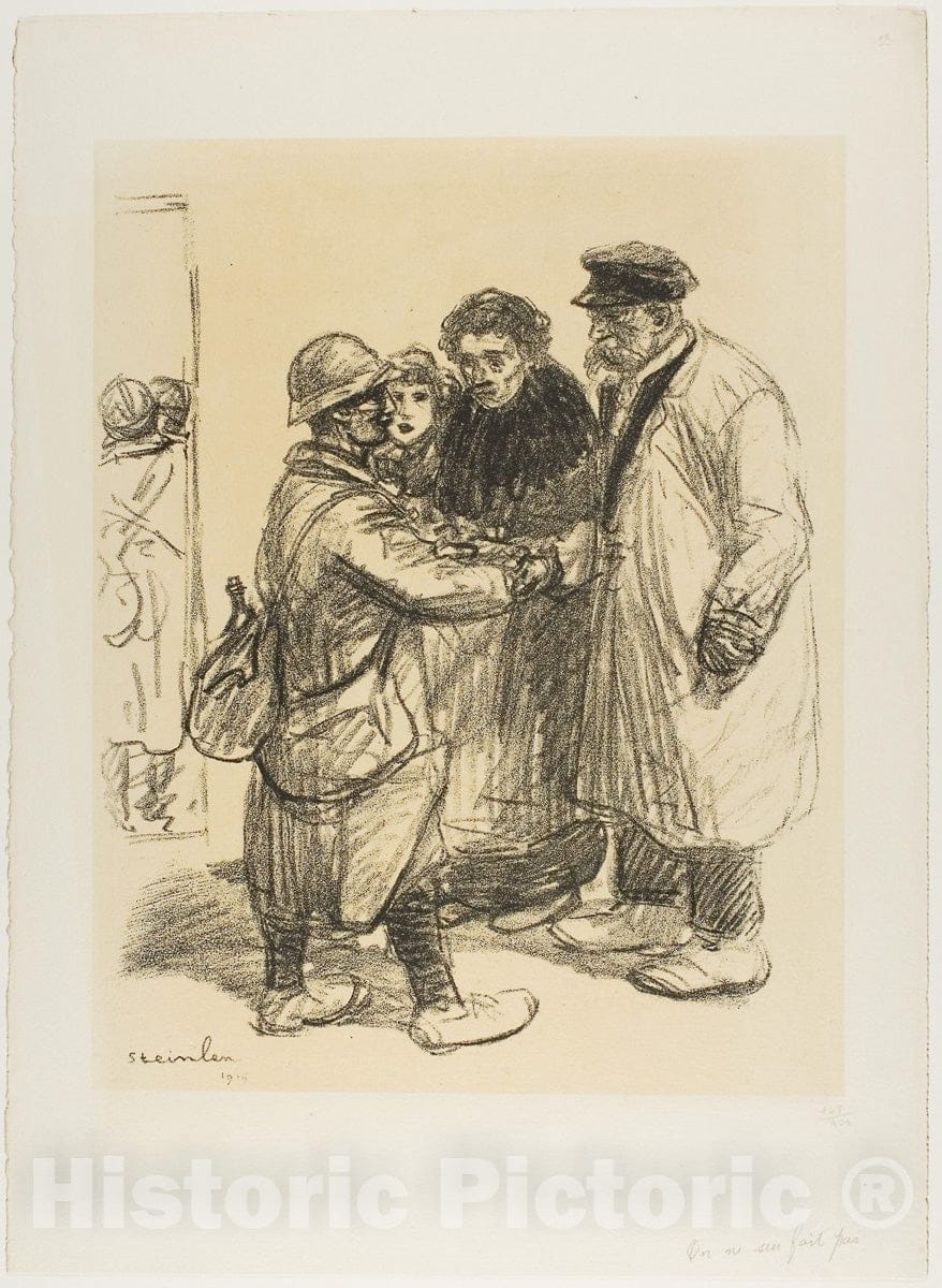 Art Print : One Doesnt Get Used to It, Theophile-Alexandre Steinlen, c 1968, Vintage Wall Decor :