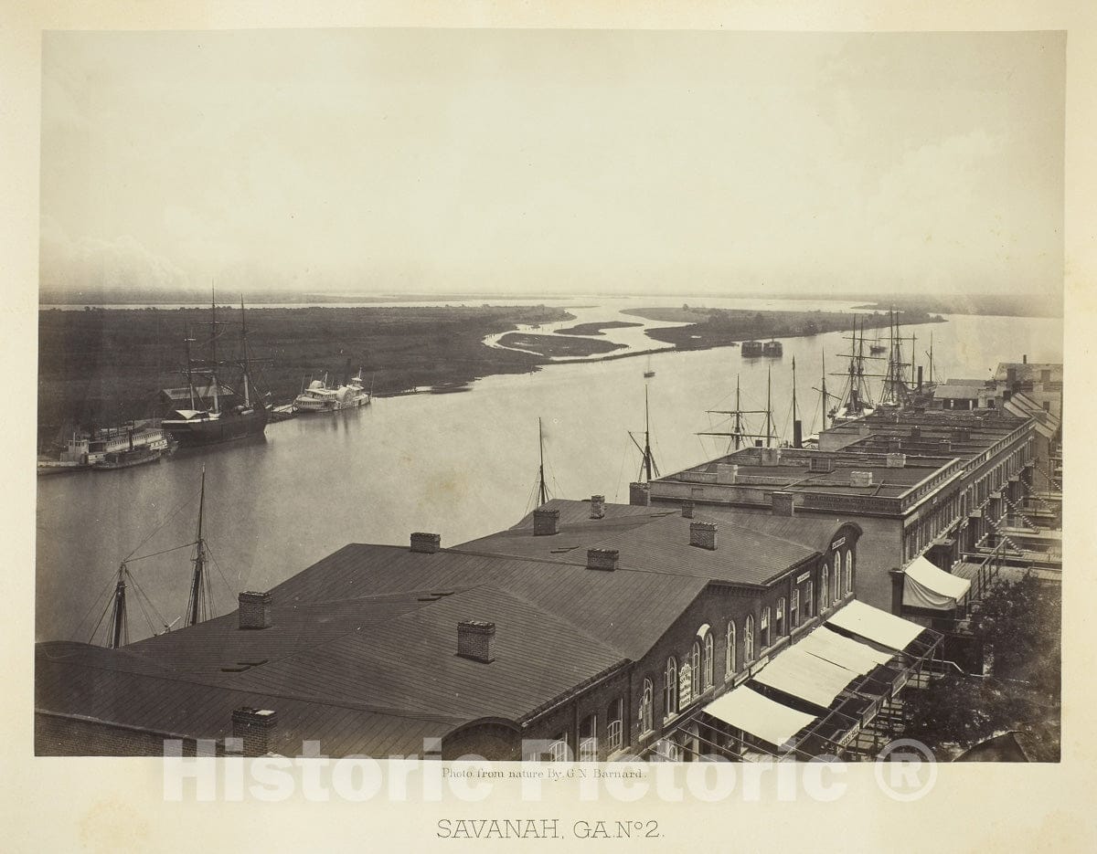 Art Photo : Savannah, GA, No. 2, George N. Barnard, c 1864, Vintage Wall Decor :