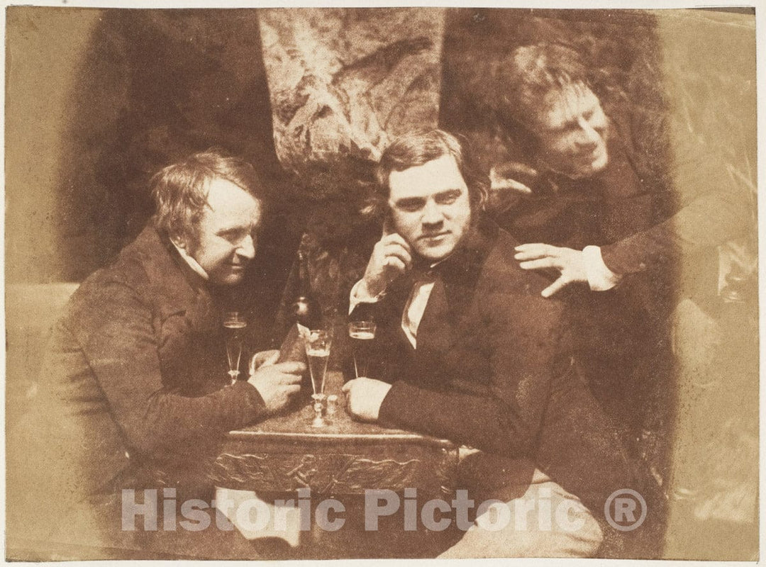 Photo Print : Hill and Adamson - Edinburgh Ale James Ballentine, Dr. George Bell, D.O. Hill : Vintage Wall Art