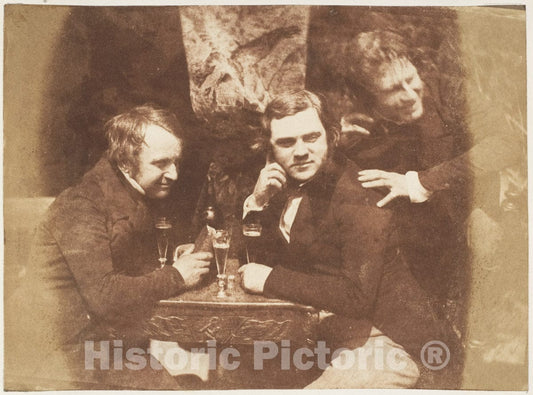 Photo Print : Hill and Adamson - Edinburgh Ale James Ballentine, Dr. George Bell, D.O. Hill : Vintage Wall Art