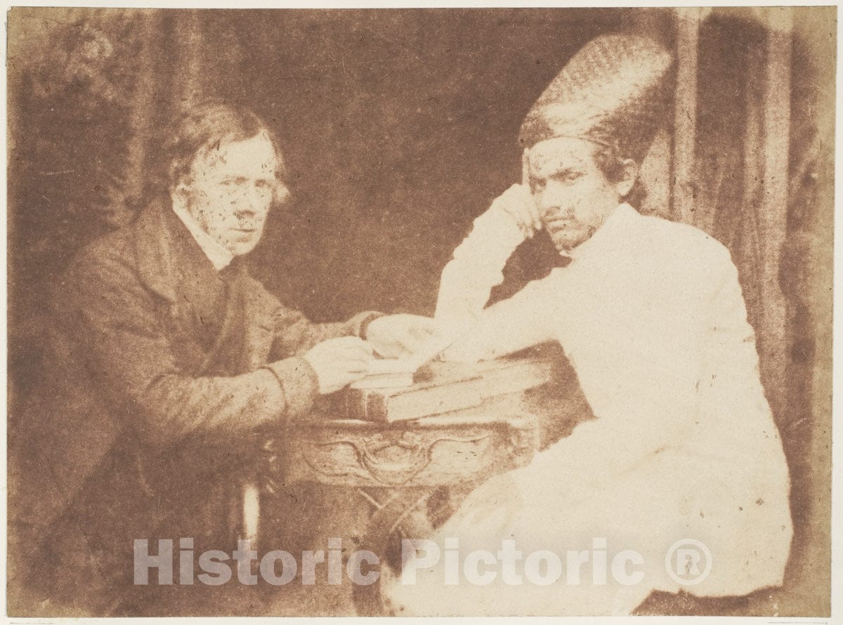 Photo Print : Hill and Adamson - Sir John Jaffray and Dhanjiobai Nauroji : Vintage Wall Art