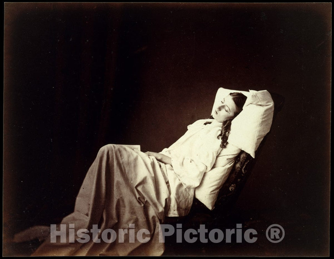 Photo Print : Henry Peach Robinson - She Never Told Her Love : Vintage Wall Art