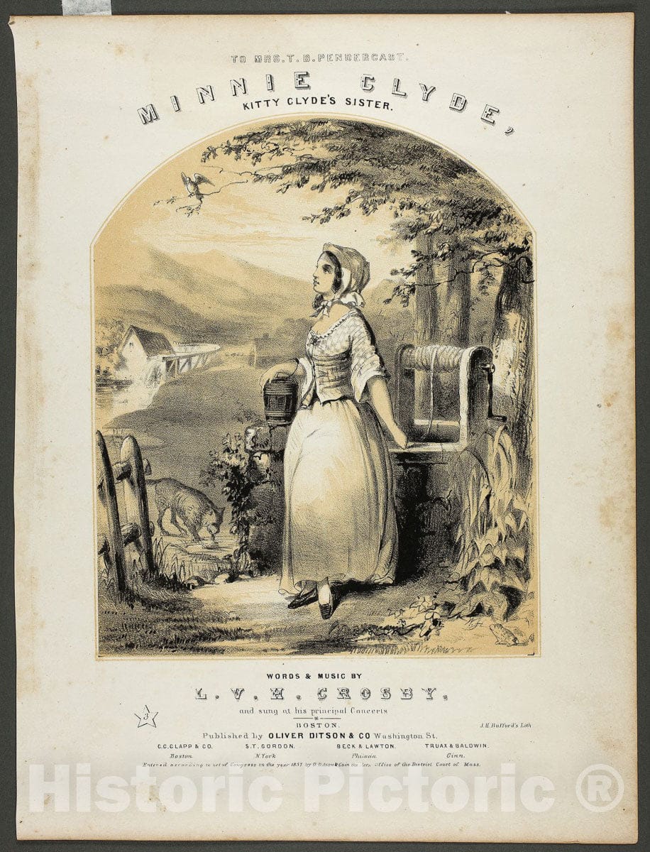Art Print : Minnie Clyde, Winslow Homer, c.1841, Vintage Wall Decor :