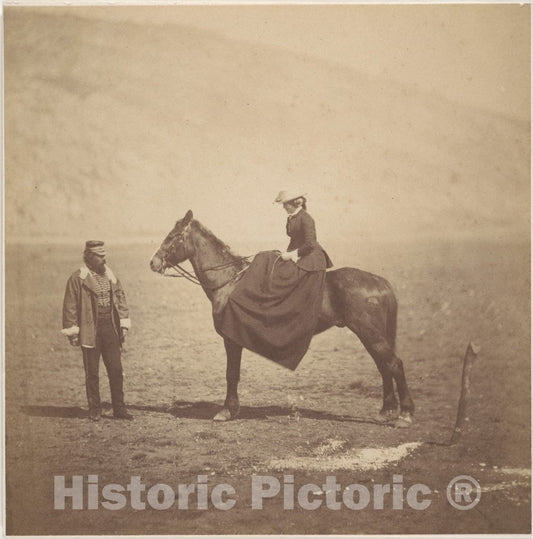 Photo Print : Roger Fenton - Henry Duberly and Mrs. Duberly : Vintage Wall Art