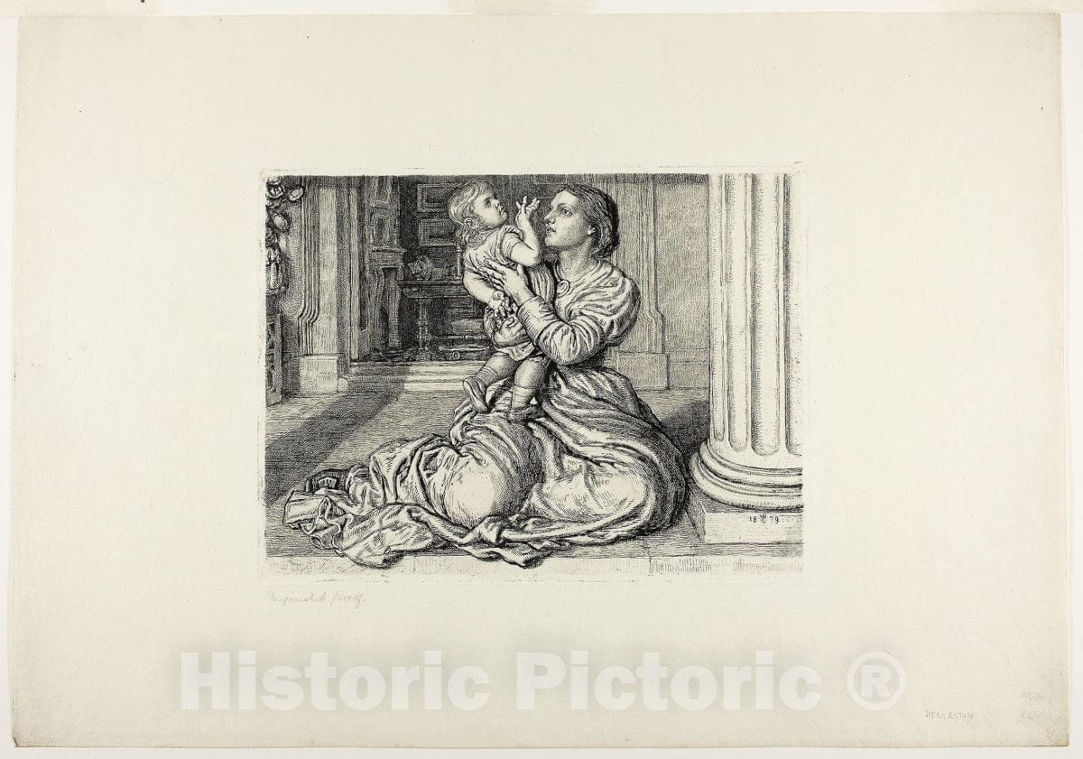 Art Print : Fathers Leave-Taking, William Holman Hunt, c.1763, Vintage Wall Decor :