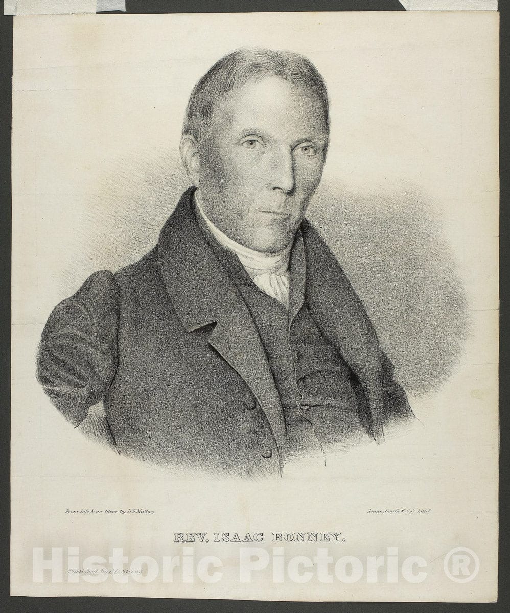 Art Print : Reverend Isaac Bonney, Benjamin F. Nutting, c.1924, Vintage Wall Decor :