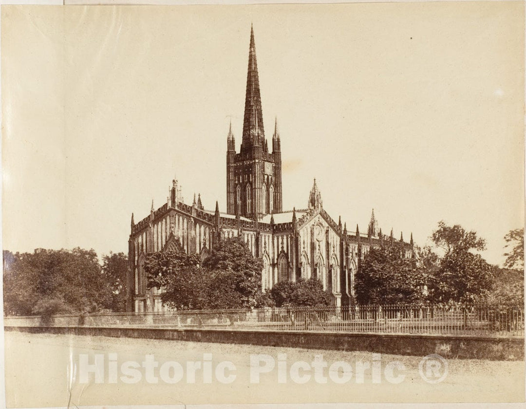 Photo Print : Captain R. B. Hill - The St. Pauls Cathedral, Calcutta : Vintage Wall Art