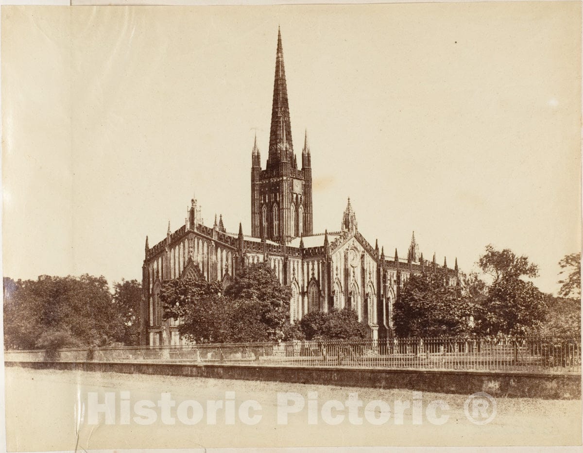 Photo Print : Captain R. B. Hill - The St. Pauls Cathedral, Calcutta : Vintage Wall Art