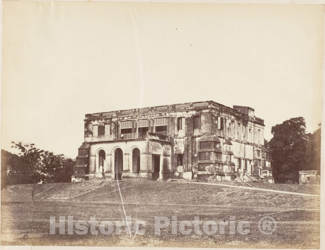 Photo Print : Captain R. B. Hill - Dum Dum House—Built by Lord Clive : Vintage Wall Art