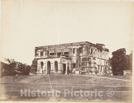 Photo Print : Captain R. B. Hill - Dum Dum House—Built by Lord Clive : Vintage Wall Art