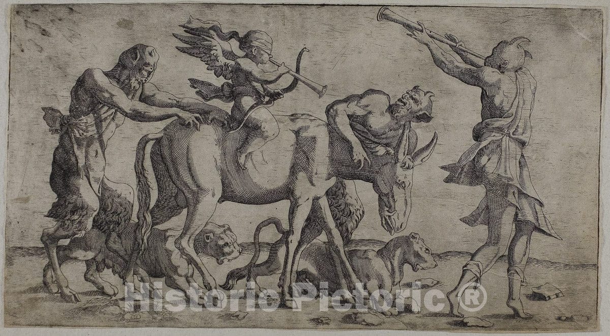Art Print : Cupid with Bandaged Eyes, Leon Davent , c.1499, Vintage Wall Decor :