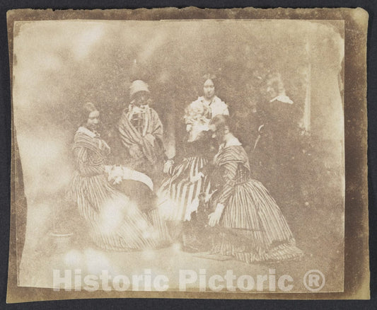 Photo Print : Calvert Richard Jones - 34. Artistical Groups in Various Poses : Vintage Wall Art